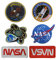 Zcketo 6 Pcs NASA Gestickt Aufnäher zum Aufbügeln/Annähen, Nasa Weltraumforschung Patch für Kleidung Taschen Rucksack Uniform Weste Militär Taktisch Jersey,Jungen Herren NASA Patch