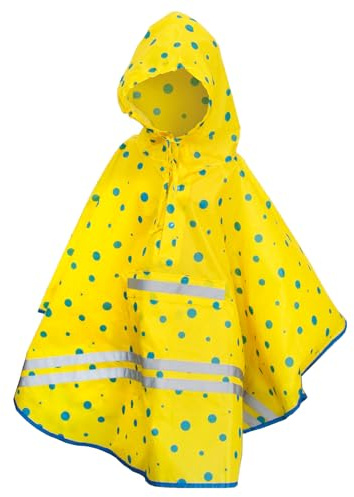 ROTH ReflActions Poncho Roar, 100% Polyester, Einheitsgröße, bis 10 Jahre 106x66 cm