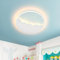 AOEH LED Deckenlampe Kinderzimmer Dimmbar Deckenleuchte Kinderzimmer Mädchen Kreative Stern Deckenlampe Mit Fernbedienung 38W Weiß Deckenleuchten Für Kinder Baby Deckenlampe Jungen Schlafzimmer,50cm