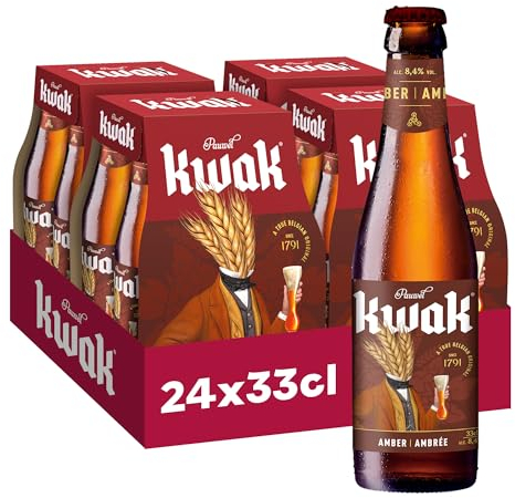 Kwak Bière Ambrée Pack 24 Bouteilles 33cl
