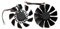 Power4Laptops Ventilateur de Carte Graphique de Remplacement (Paire) Compatible avec ASUS R9 290X