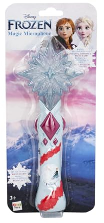 IMC Toys Frozen Aufnahme Mikrofon mit Lichteffekten und Melodien, Singe mit Elsa & Co., Magischen Handmikrofon im Frozen-Design, Batterien enthalten, Spielzeug für Kinder ab 3 Jahren