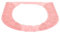 PHENOFICE Fournitures De Salle De Bain De Toilette Plus Épais Housses De Siège De Pot Tapis De Toilette Domestique Housse De Siège De Toilette Portable Gel De Silice Rose