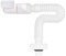 LUPATDY Sifón flexible de 1 1/4 pulgadas, sifón tubular, para ahorro de espacio, tubo de drenaje con tapón de olor, para fregadero de cocina, lavavajillas y lavadora