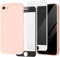 Tobfit 3 in 1 Silicone Coque pour iPhone SE 2020 / iPhone 8 / iPhone 7 / iPhone SE 2022 avec 2 Pièces Verre Trempé, Étui en Silicone avec Doublure en Microfibre Douce Protection Case 4,7
