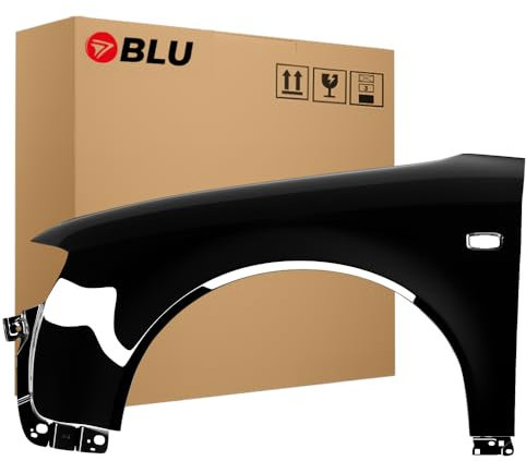 BLU Kotflügel Passend für Audi A4 B6 LY9B Links Schwarz | 2000-2004 | Vorderseite Vorne | Lackiert | Einbaufertig