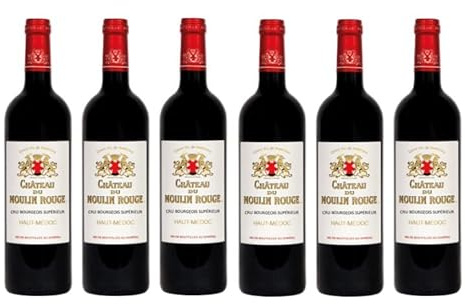 6x 0,75l - 2023er - Château du Moulin Rouge - Cru Bourgeois Supérieur | Haut-Médoc A.O.P. - Bordeaux - Frankreich - Rotwein trocken