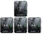 Emiif 2.4G Wireless Earphone Transmission Set In Ear Monitor System Rechargeable Transmitter Receiver With Volume Button Stereo Recording Support(1 tran 3 receivers)