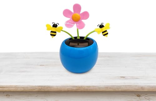 Patifirst Wackelfigur Blumen Solar, Wackelblume Solar Sonnenblume, Auto Armaturenbrett Dekoration, blumes Solarblume Wackelfigur Wackelblume Solar Solarbetriebene Wackelblume Für Auto Haus Oder Büro