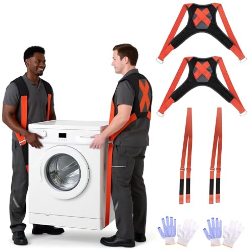 Azarxis 2 Personen Tragegurt, Transportgurt, Tragegurte Umzug Belastung bis 500 kg für Umzug und Transport, Möbelheber, Lifting Straps