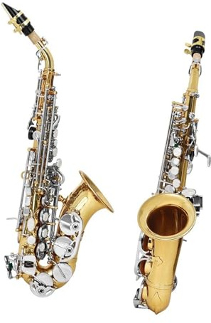 Goldenes Saxophon Für Anfänger Altsaxophon In B Dur Handgeschnitzter Messingkorpus(Two tone)