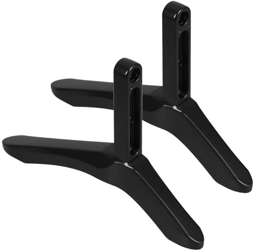 GRIRIW Universal Tv Stand Base with Screws Non-drill Tabletop Tv Mount Stand for Living Room and Office