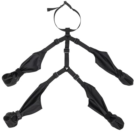 MFMEXUL Paw Protects Hundeschuhe Atmungsaktive Wasserfeste Hundesocken rutschfeste Hundestiefel Aus Polyester Bequeme Und Langlebige Pfotenschutzschuhe für Ou, L