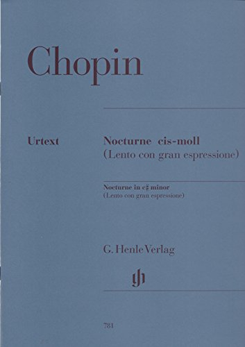 Nocturne cis-moll KK IVa, 16; Klavier zu zwei Händen: Besetzung: Klavier zu zwei Händen (G. Henle Urtext-Ausgabe)