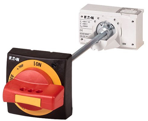 Eaton 100680 Türkupplungsdrehgriff, rot-gelb, abschliessbar, Baugrösse 2