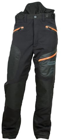OREGON Fiordland - Pantalon de Travail Anti-Coupure pour Tronçonneuse, Type A, Pantalon de Sécurité de Classe 1, EPI avec Protection Anti-Coupe 20m/s EN ISO 11393-2, Unisexe - Taille XXL