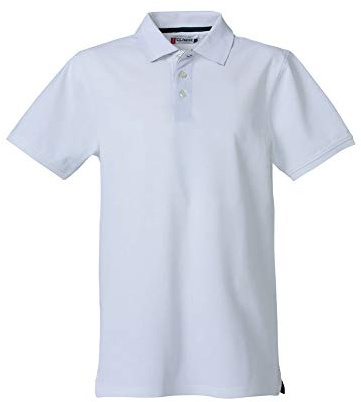 CliQue Heavy Premium Poloshirt für Herren, weiß, M