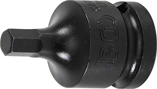 BGS 5485-7 | Kraft-Bit-Einsatz | Länge 42 mm | 12,5 mm (1/2) | Innensechskant 7 mm