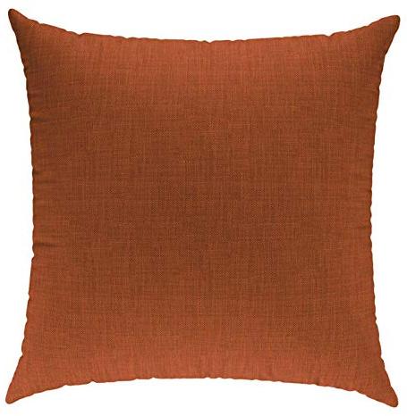 sunnypillow Dekokissen für Gartenmöbel, Palettenmöbel - Deko Kissen mit Reißverschluss 40 x 40 cm - Sofakissen mit Füllkissen - Kissen für Couch - Bequeme Zierkissen Orange