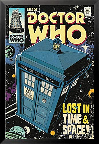 Buyartforless Work Gerahmtes Poster Doctor Who Tardis Comic Book Cover Dr. Who 36 x 24 cm