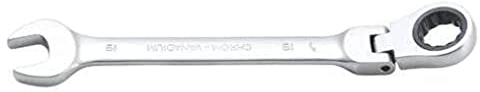BGS 6719 | Ratschenring-Maulschlüssel | abwinkelbar | SW 19 mm