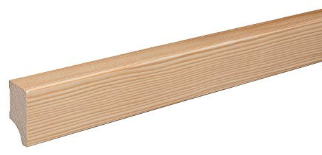 Sockelleiste Leipzig Fichte Massivholz GEÖLT Oberkante Abgeschrägt 40mm