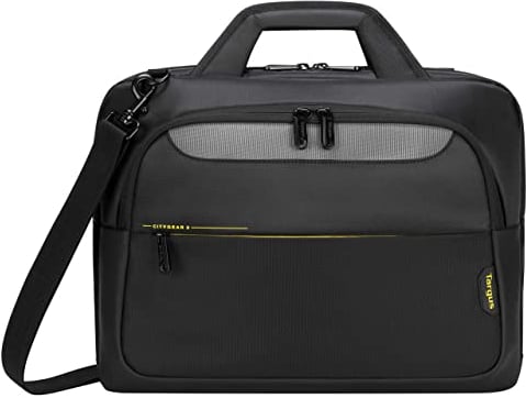 Targus TCG455GL CityGear 12-14 Topload Notebook-Tasche – Schwarz Stoßdämpfenden Schichten Netztaschen und -fächer mit Reißverschluss
