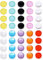 PUDSIRN Lot de 40pots 5g d’échantillons Ronds vides avec Couvercle en Plastique pour crèmes, Vernis à Ongles, baume à lèvres, Gloss à lèvres (10 Couleurs)