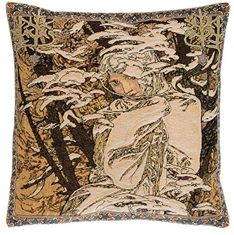 Gwenys Haus Gobelin Kissen Mucha Winter