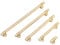 Pack of 8 Furniture Handles, Kitchen Handles, Stainless Steel Cabinet Handles, Modern Zinc Alloy Black Rose Gold Vintage Door Handles for Kitchen Cabinets (160 mm, Gold)