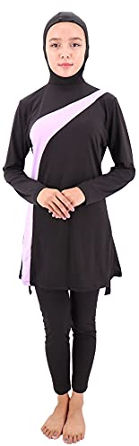 Musuly Burkini Costume da Bagno con Velo (44)