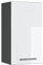 Vicco Hängeschrank Fame-Line, hängender Küchenschrank, Weiß Hochglanz/Anthrazit, 40 cm