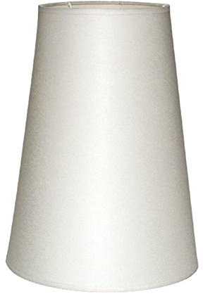 LampyAbazury.com Abat-jour 230 x 150 x 300 mm diamètre inférieur x diamètre supérieur x hauteur | coton couleur blanche | pour douille E27 (grand) | abat-jour 23 x 15 x 30 cm | abat-jour 23 cm