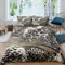 Loussiesd Bettwäsche-Set mit Leopardenmuster, Tierdruck, Geparden-Bettwäsche-Set für Kinder, Mann und Frau, luxuriöser Bettbezug, goldene Tagesdecke, Dekoration, Schlafzimmer-Kollektion, 3-teilig,
