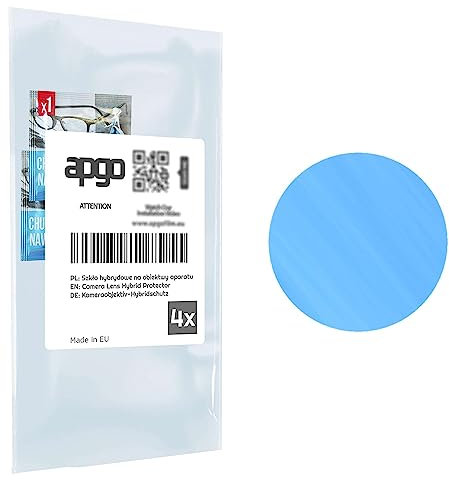 apgo 4x Protezione Ibrida in Vetro per Lenti Fotocamera, Protettore per Lenti Fotocamera per Apple iPhone XR, Protezione per la Fotocamera, Protettore per Lenti Fotocamera 9H