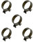 Pack of 5 Stainless Steel Mini Fuel Line Hose Clip Jubilee Petrol Pipe Clamps Silver (24-26mm)