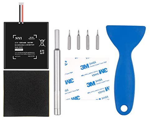 rapthor NYI Verbesserter 4550-mAh-Akku HAC-003, kompatibel mit Nintendo Switch Console Handheld HAC-001 Interner Akku mit Installationswerkzeugsatz mit hoher Kapazität