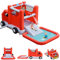 GOPLUS Castillo Hinchable, Inchable Infantil Interior Exterior, Cosido de Material Extra Rueso, Ninos Adecuado de 3 a 10 Años, Con Piscina y Trampolín Hinchable, 268 x 564 x 212 cm