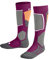 FALKE Unisex Kinder Skisocken SK2 Intermediate K Kh Wolle Funktionsmaterial warm dick 1 Paar, Lila Radiant Orchid 8692, 35-38