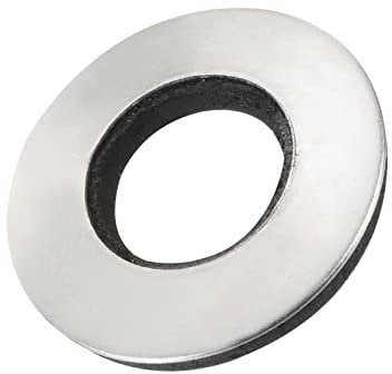 sourcing map Joint Étanchéité Collé Rondelles M12 25x12x3.6mm Carbone Acier Nitrile Caoutchouc Joint Étanchéité, Paquet de 50