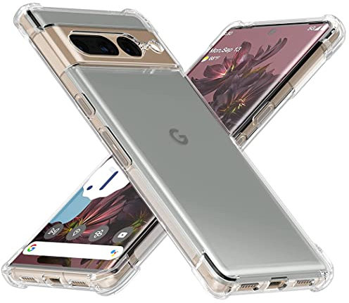 jonlineuk For Google Pixel 7 Pro Case Shock-Absorbent Transparent Slim Clear Gel Bumper Case Cover For (Google Pixel 7 Pro)