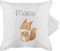 Kissenbezug - Tiere - Eichhörnchen Eichhorn Squirrel - 50 x 50 cm - Weiß - kleine personalisierte Geschenke Name personalisierter Tier Personalisieren und Tieren tierkissen tiermotiv Waldtiere