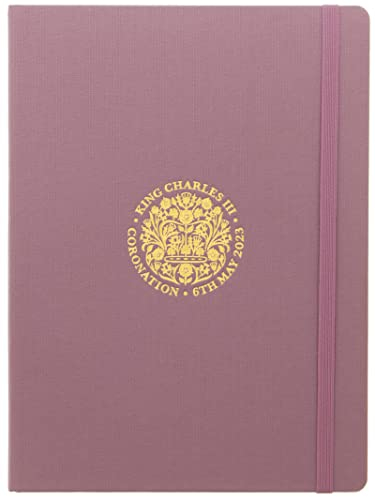Letts King Charles Coronation Notizbuch, Flieder