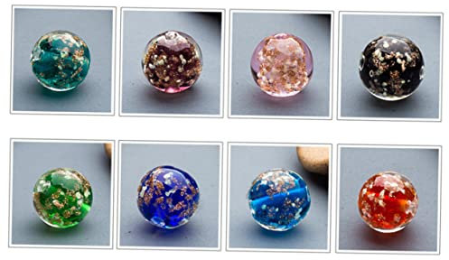 TEHAUX 20stücke Fluoreszierende Glasperlen Große Diy Runde Perlen Für Schmuckherstellung Gemischte Farben Für Armbänder Und Halsketten