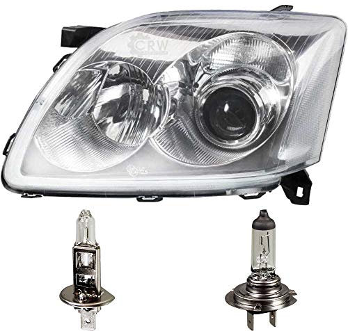 EISENFELS Bundle Set 106516173 erstellt mit Scheinwerfer links + PHILIPS Leuchtmittel H7 + H1 kompatibel mit Avensis Station Wagon T25