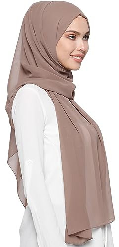 Hijab Muslimisches Kopftuch Damen, Leichtes Chiffon Hijab Weiches Moderne Islamische Für Frauen Islamischer Schal Seidenweiche Kopftuch Damen Sommer Damen Tuch Schal Für Jede Saison KopftüChern