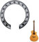 BNOYONERAS Gitarre Aufkleber Schallloch für Gitarre Selbstklebend 104 mm