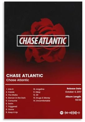 TALLJO Chase Atlantic – Chase Atlantic Leinwand-Poster, Wanddekoration, Kunst, Gemälde, Wohnzimmer, Schlafzimmer, Dekoration, Geschenk, ungerahmt, 30 x 45 cm