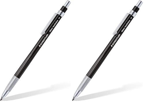 Staedtler Mars Technico 780 Edition Limitée - Porte-Mine 2 Mm Noir (Lot de 2)