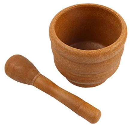 ABOOFAN Sockelschale Schale Aus Molcajet Werkzeug Mörser Und Stößel Lebensmittelbehälter Küchengeräte Knoblauchstampfer Knoblauch-pugging-topf Glas-container Hand Haushalt Knoblauchschäler